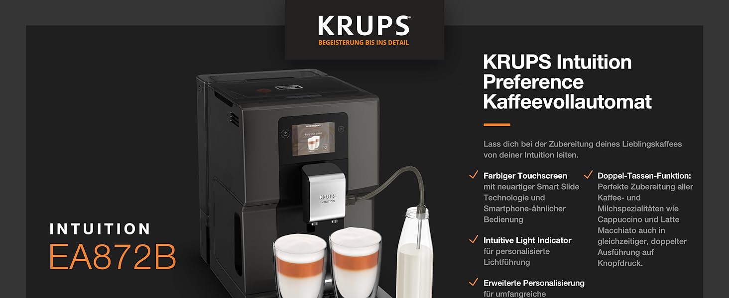 Krups EA872B Intuition Kaffeevollautomat